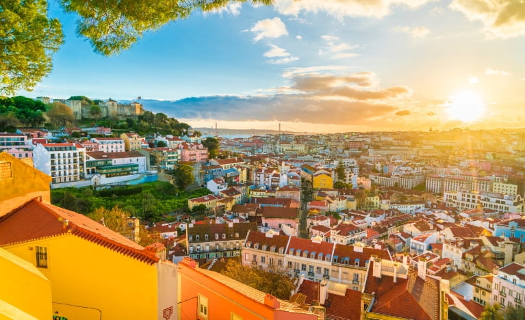 View over a Portugal town